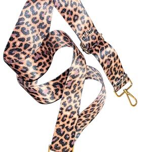 Leopard Print Strap with Gold Accents